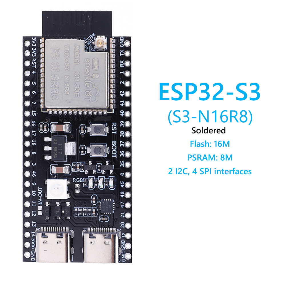 ESP32 S3 N16R8 N8R2 Dual Type- - Usb C Earphone recensie en prijs