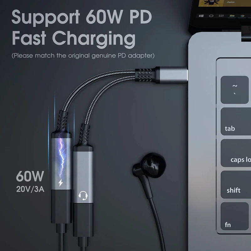 OTG 2 IN 1 USB C-splitter naar - Earphone Splitter Jack recensie en prijs