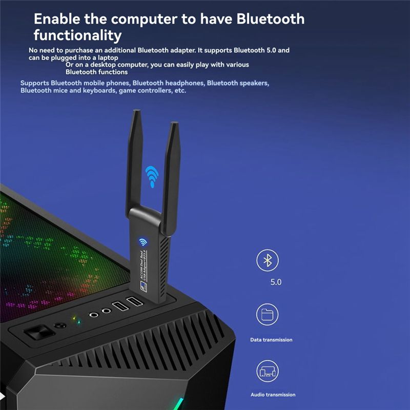 N34R-1300Mbps USB 3.0 Wifi Blu - Bluetooth Adapter Receiver recensie en prijs