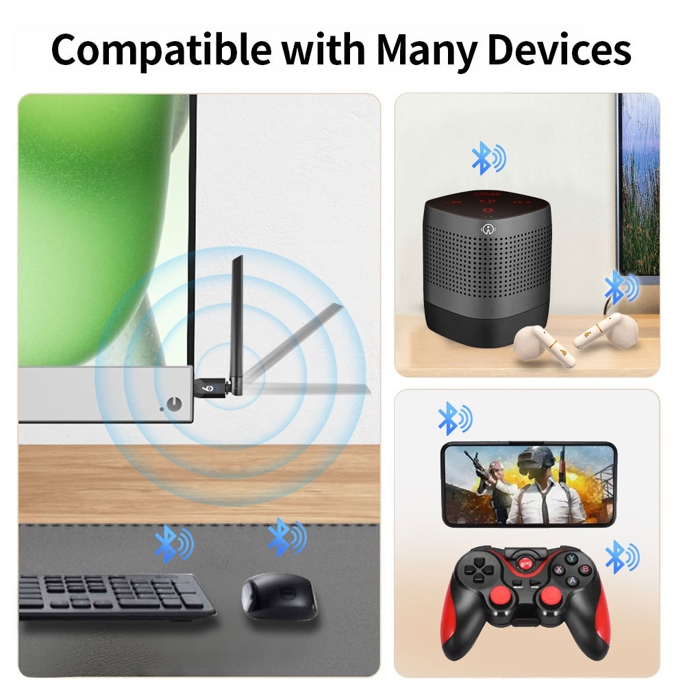 200M USB Bluetooth 6.0 Dongle  - Bluetooth Adapter Receiver recensie en prijs